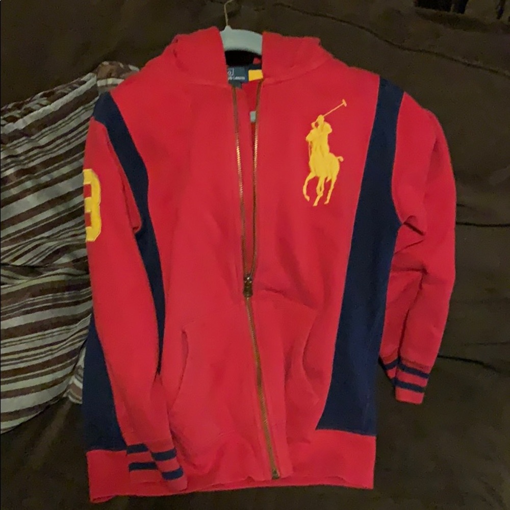 Kids Red polo sweater